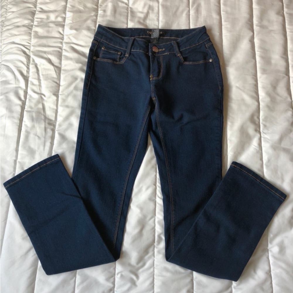 BCBG Dark Blue Straight Leg Jeans